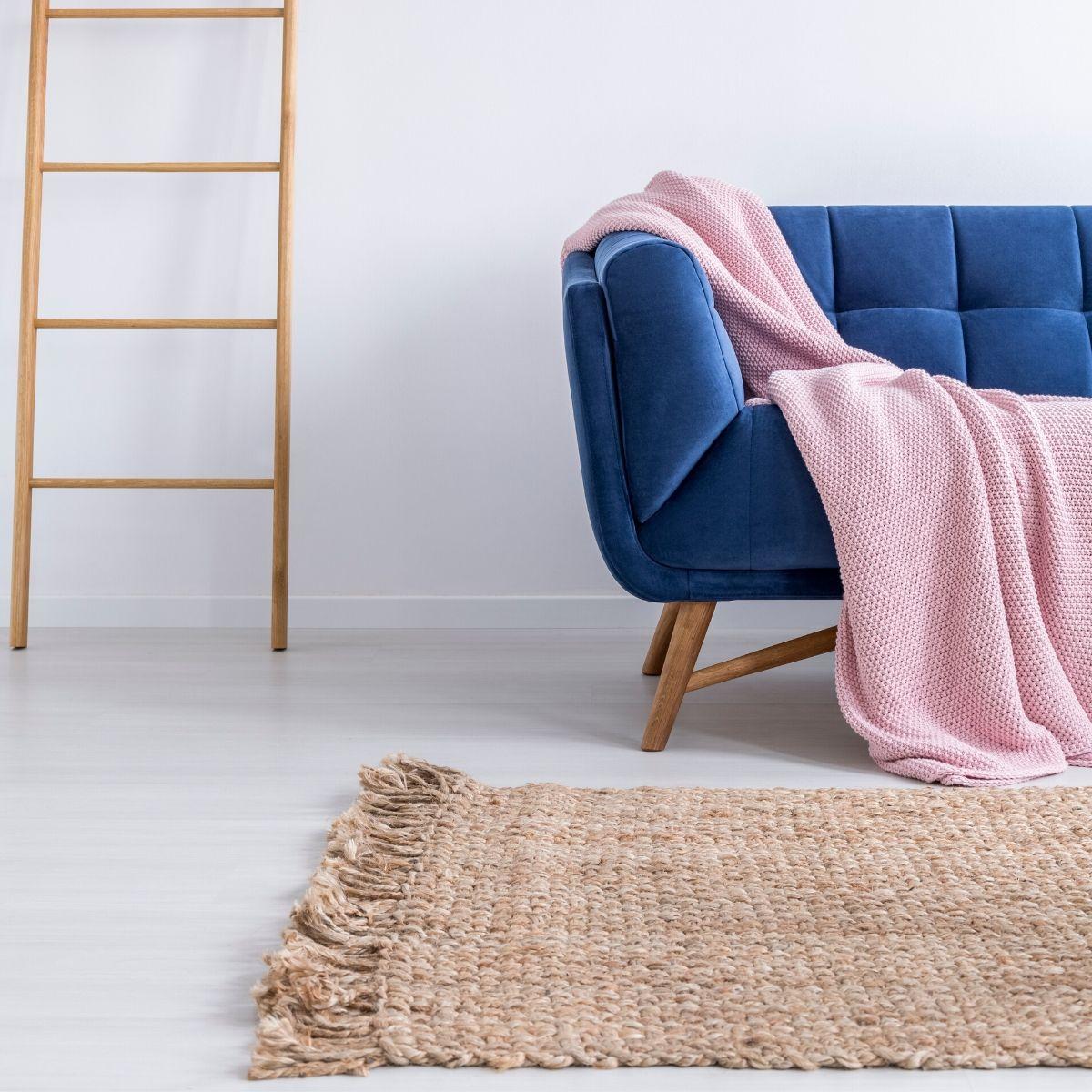 Brown Polyester Decorative Rug