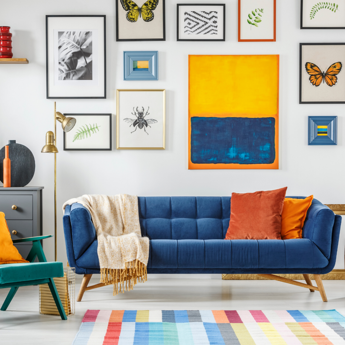 Playful Colorful Area Rug